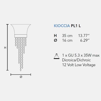 KIOCCIA PL 1 L Cromo TR Asfour Потолочные светильники (Masiero). Фото 3. 